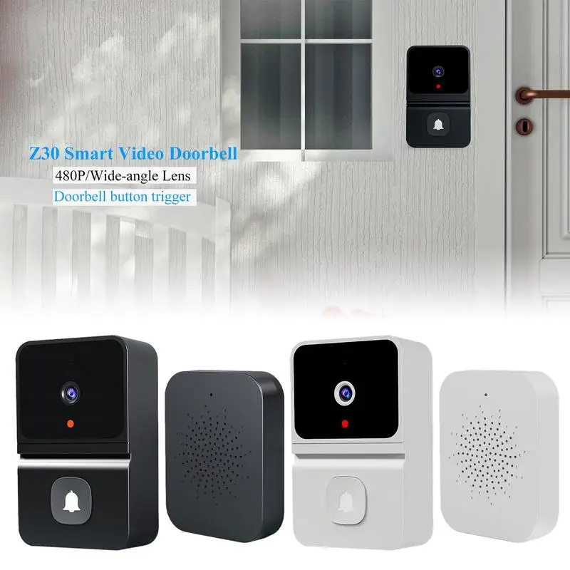 Outdoor Wireless Doorbell Digital Door Bell Waterproof Home Security Door Camera Wide Angle Smart Door Bells With Night Vision