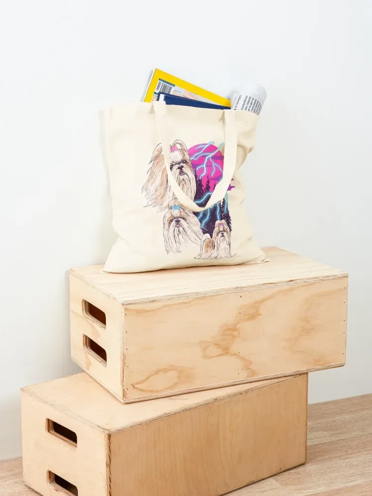 حقيبة لايتنينج شيه تزو للشاطئ قابلة للتخصيص للجامعة المخصصة #4