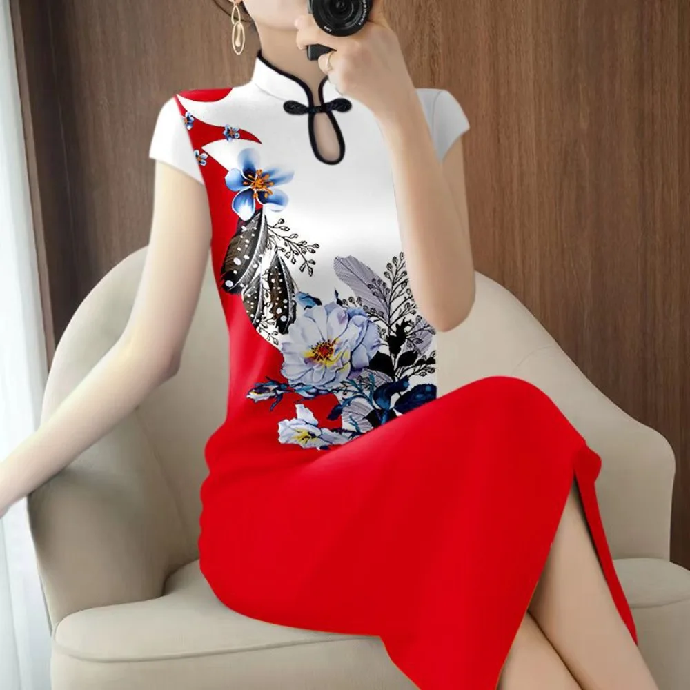 

Платье Ципао в китайском стиле, женская одежда, Cheongsam, винтажная модная одежда, вечерние элегантные летние костюмы для косплея в стиле Харадзюку