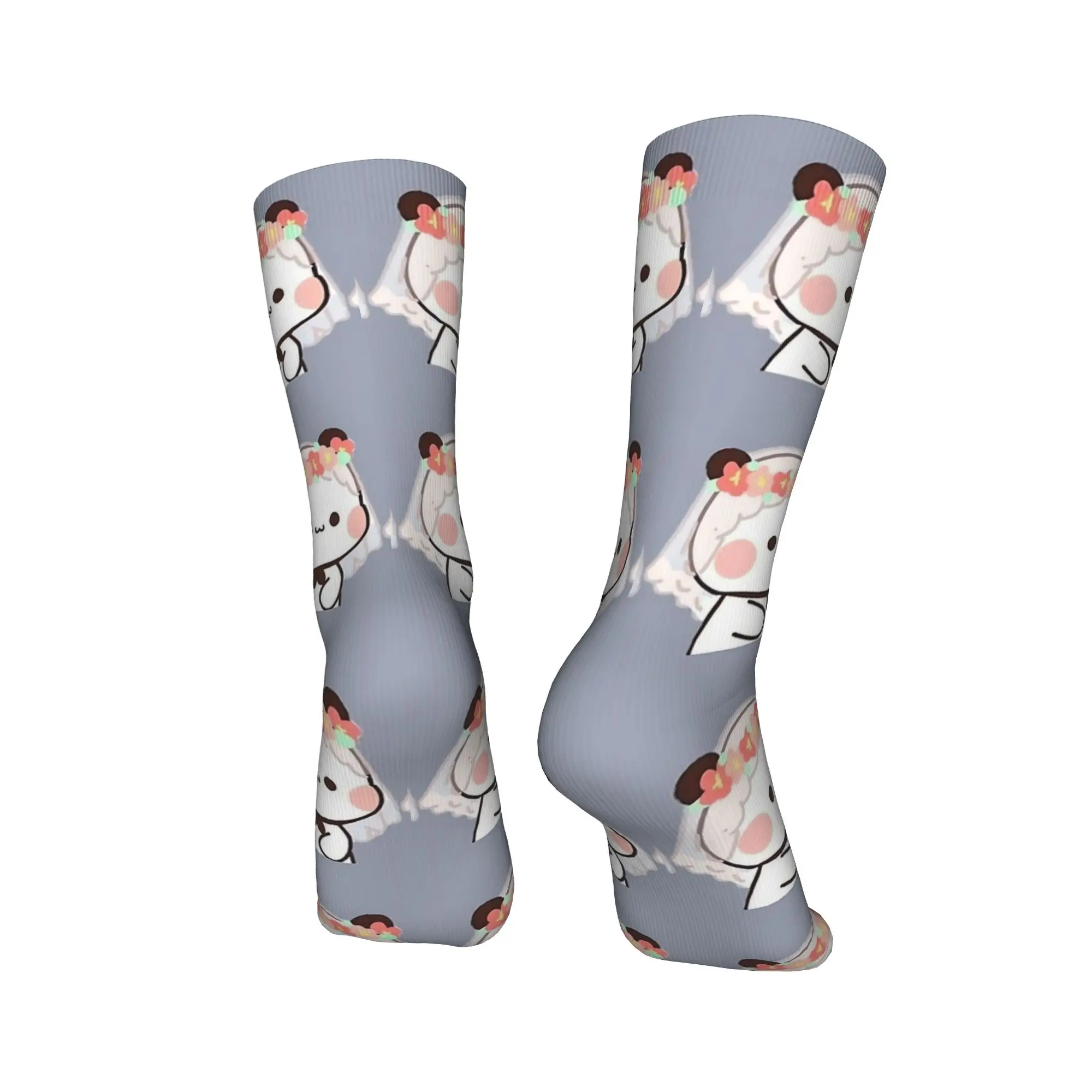 للجنسين الرجال الجوارب Bubu Dudu جوارب الزفاف عدم الانزلاق تنفس الجوارب الخريف موضة الجرافيك الجري جوارب رياضية