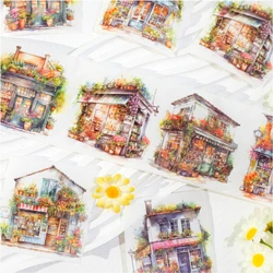 Yoofun 6x200cm Romantic Flowers Washi Tape Floral Cute Journal Scrapbooking Decoration Masking Tape Stationery