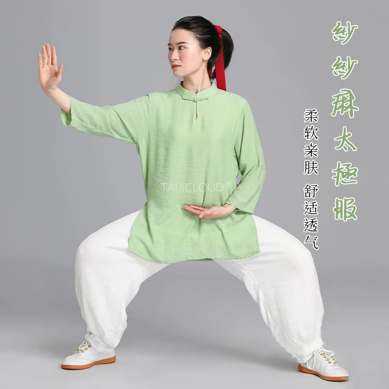 2025 Women's Tai Chi & Wing Chun Uniform - Baduanjin Yoga Training Suit for Martial Arts and Qigong Practice