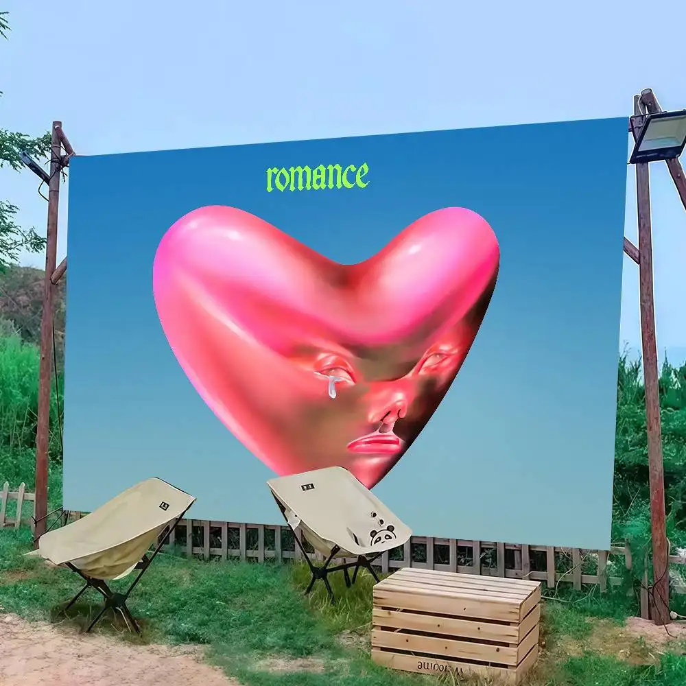 

Band F-Fontaines D.C. Romance Flag Decoration Outdoor Picnic Party Home Camping Party Art Hanging Banner