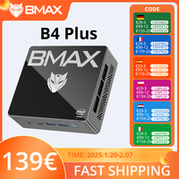 BMAX B4 Plus Mini PC Windows 11 PC Intel N100 16GB 512GB SSD 2 * HDMI 1 * Type-C Supports 4K @ 60Hz 750MHz Intel UHD Graphics