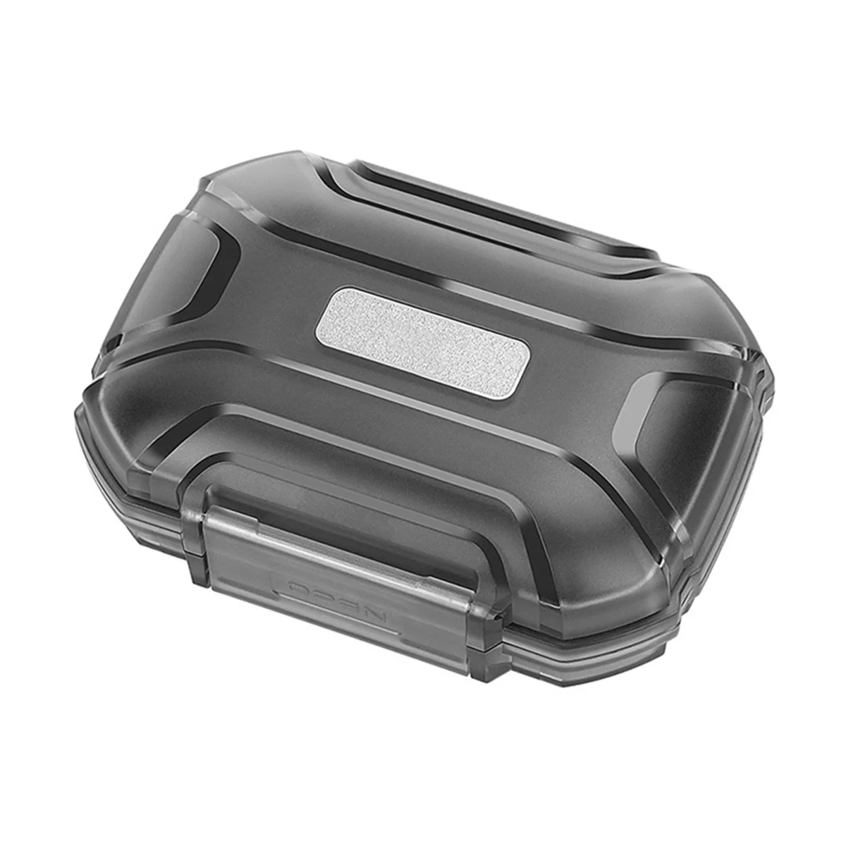 A57G-Caixa de armazenamento de fone de ouvido, grande capacidade, à prova de poeira, à prova d'água, à prova de choque, transparente, preta