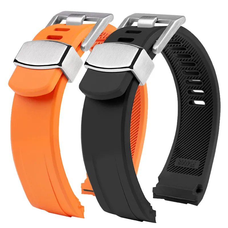 Curved End Soft Rubber Watch Strap Waterproof Replacement Band For Seiko PROSPEX SRP777 SRP773 SSC813P1 SSC917P1 Panda Watch Men view 6