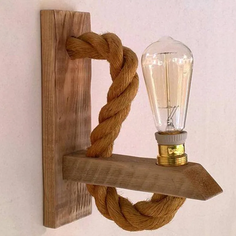 Retro Industrial Wind Wall Lamp Coffee Restaurant Bar Bedroom Aisle Decorative Wall Lamp(Without bulb)