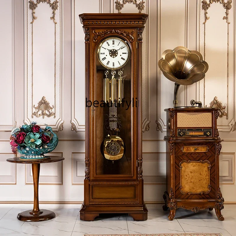 Helmler floor clock European American living room villa pendulum clock Chinese retro, classic watch machinery