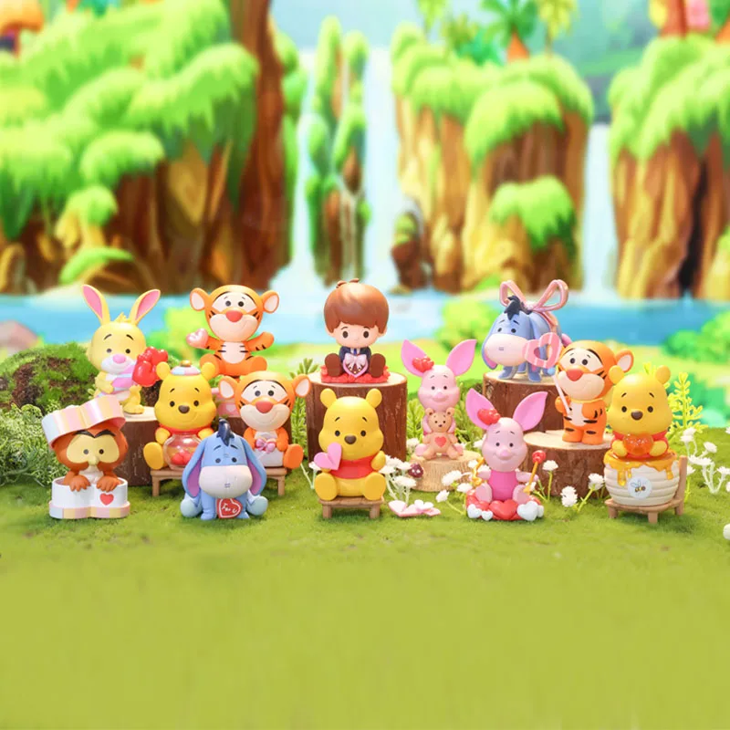 Disney Winnie the Pooh Sweet Series, экшн-фигурки, игрушки, милый Винни Тигр, уа, кролик, поросенок, сова, фигурки Робина, попбей, подарки
