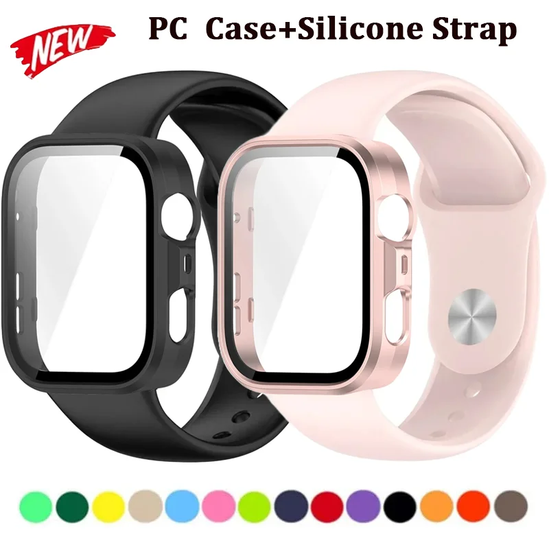 Funda para PC + correa de silicona para Huawei Watch Fit 3/Fit 4, pulsera deportiva para Huawei Watch Fit 4 Pro, protector de pantalla
