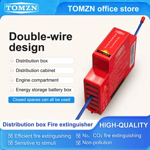 Caja de distribución TOMZN/gabinete dispositivo ignífugo carril DIN adhesivo diseño de doble línea compartimento del motor sin contaminación