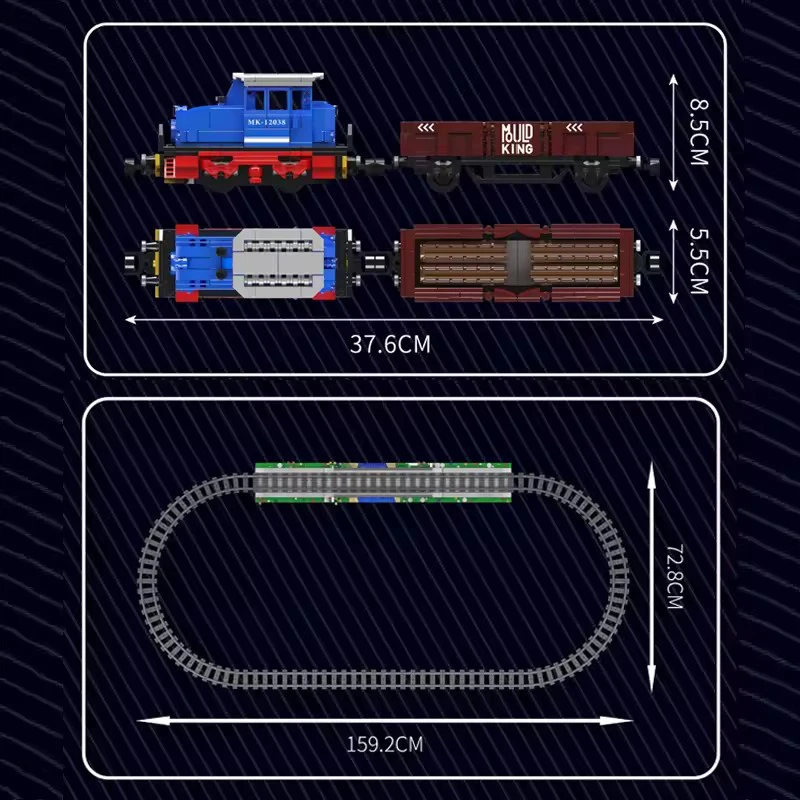 Mould King 12038 Technical Car Toys The Remote Control ESU KG230 Diesel Locomotive Building Block Brick DIY Kids Christmas Gifts