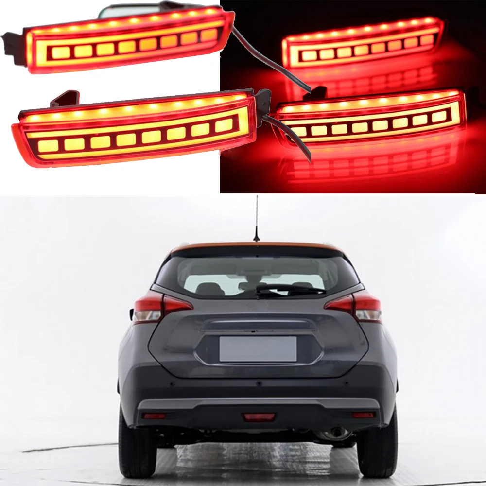 

Pair LED Rear Fog Light Tail Bumper Light Sets For NISSAN KICKS Infiniti