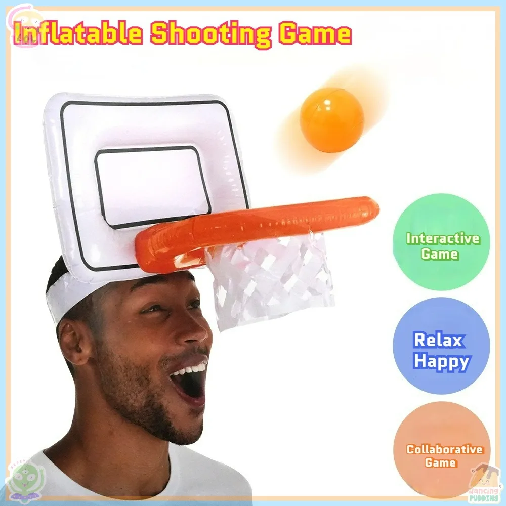 لعبة تعاونية صغيرة قابلة للنفخ كرة السلة هوب في الهواء الطلق داخلي رمي اللعب نفخ مضخة مضحك لعبة لعبة كرة السلة اللعب