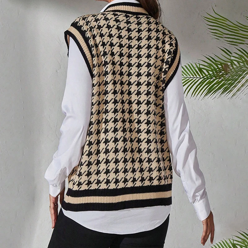 Elegante V-hals gebreide mouwloze korte vest top voor dames zomermode minimalistische stijl kleding