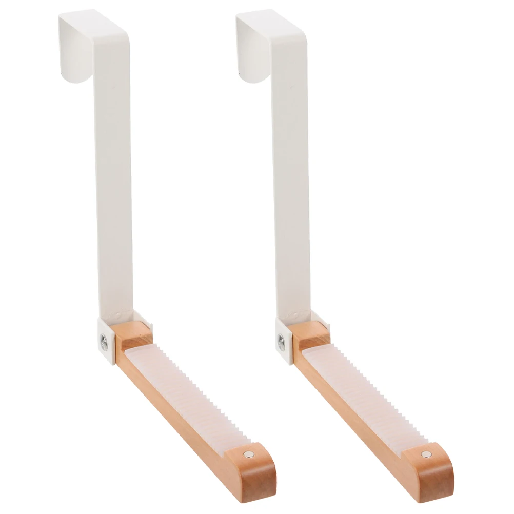 

2pcs Foldable Door Hanger Magnetic Closet Organizer Heavy Duty Coat Rack for Bathroom Laundry Room Apartment of Door