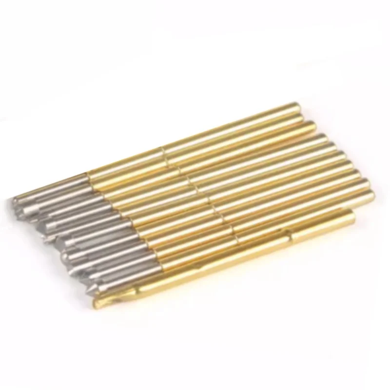10pcs Pogo Pin P100 Series Test Probes Spring-Loaded Contacts for PCB Programming/Burn-in IC Sockets