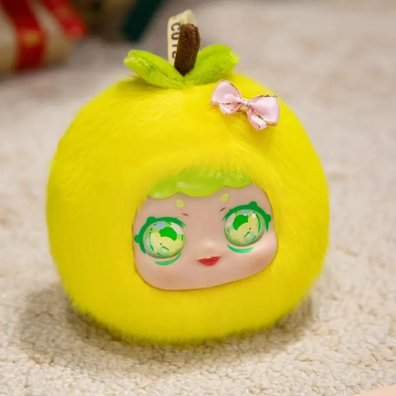 Vinyl pluche poppen, schattige Macaron fruit portemonnees (citroen/avocado/aardbei/oranje), verjaardagscadeaus