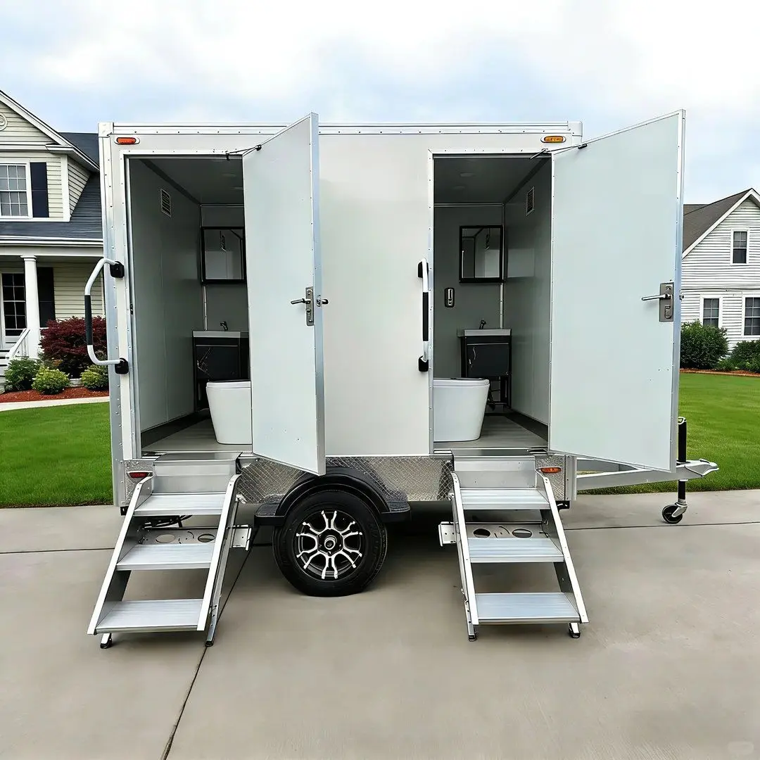 Portable Toilet, Insulated Prefabricated WC Unit with Heat Preservation Panel for Cold Region Outdoor Projects