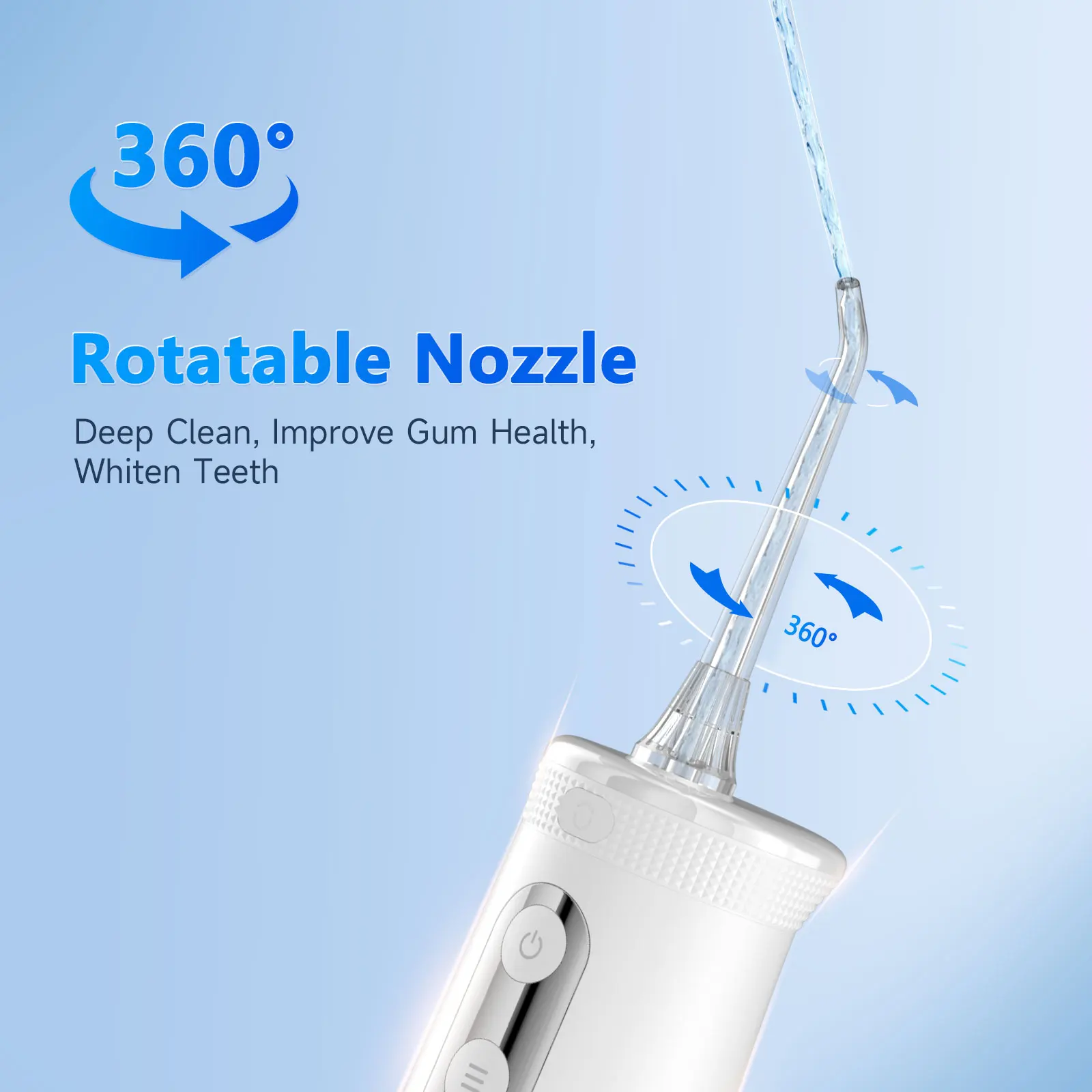 Mornwell F32 Water Flosser Dental Teeth Water Dental Flosser for Teeth Oral Irrigator 270ML Tank Teeth Cleaner Dental Water Jet