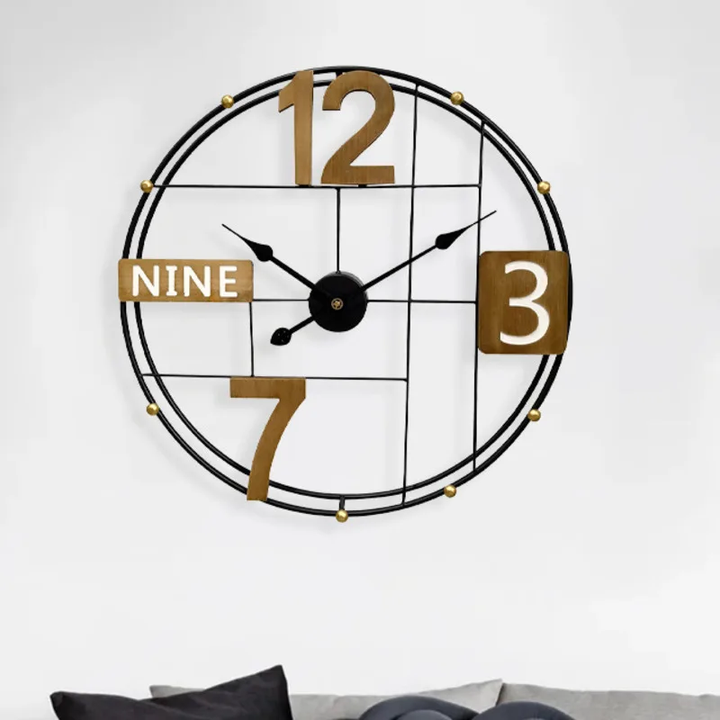 European Fashion Decoration Wall Clock Home Creative Digital Art Clock Home Office Decor Hanging Watch Dropshipping