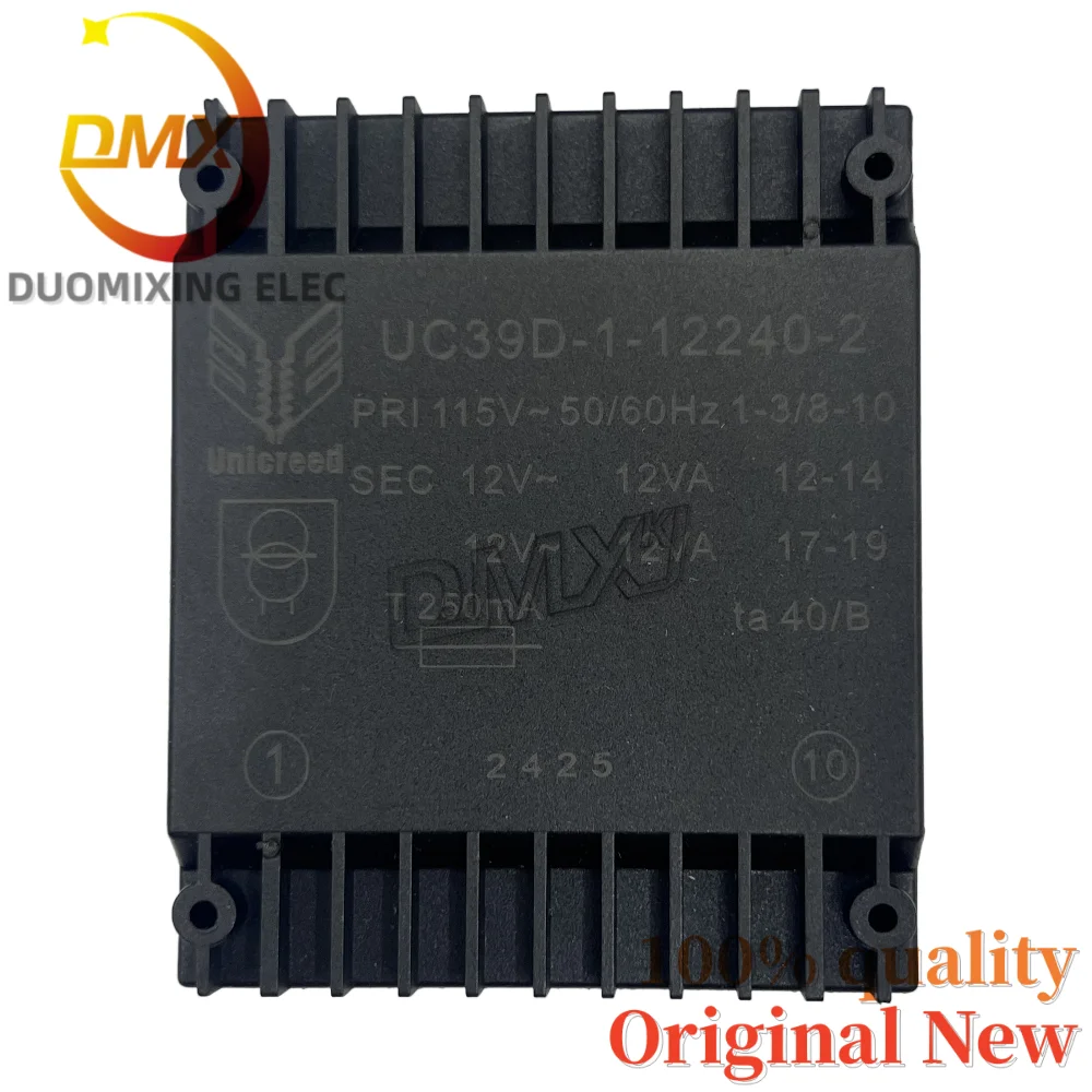 2PCS/LOT 100%Brand-new Encapsulated transformer UC39D-1-12240-2 PRI 115v～50/60Hz SEC 12V～12VA T250mA ta40/B Transformer