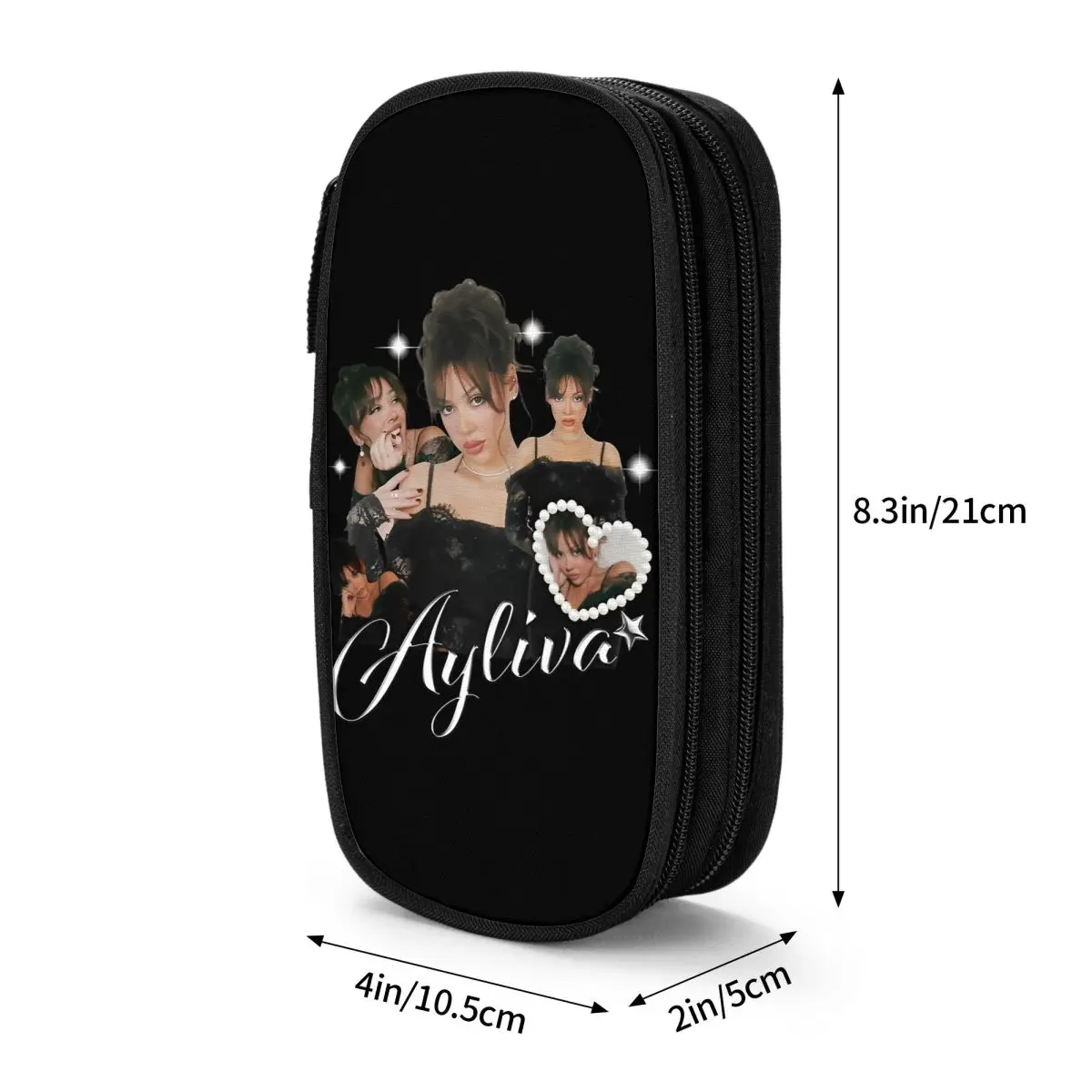 Ayliva ريترو 90s مقلمة صندوق القلم لطيف حقيبة فتاة صبي سعة كبيرة اللوازم المدرسية الهدايا pencelcases