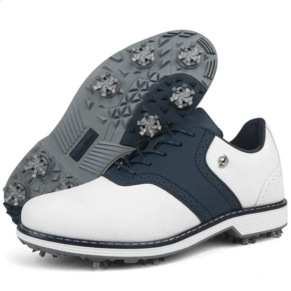 Professional Golf Shoes Men Spikes Golf Sneakers Outdoor Walking Training Comfortable Footwears for Golfers Non-Slip Luxury