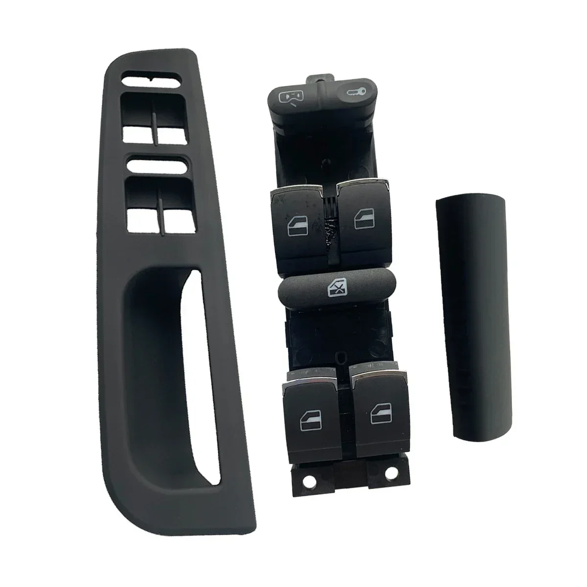 3PCS New Power Window Switch Chrome Button Panel Trim for VW Golf 4 GTI Jetta MK4 Bora A4 Passat B5 5.5 Leon 1J4959857 3B1867171