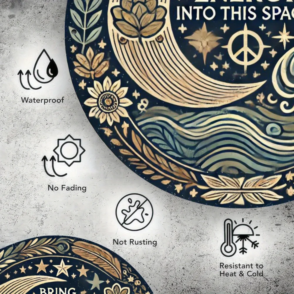 الألومنيوم احباط منحوتة الطاقة الإيجابية جدار الفن علامة ديكور للمنزل مطعم بار مقهى فناء المرآب ديكور ذكي