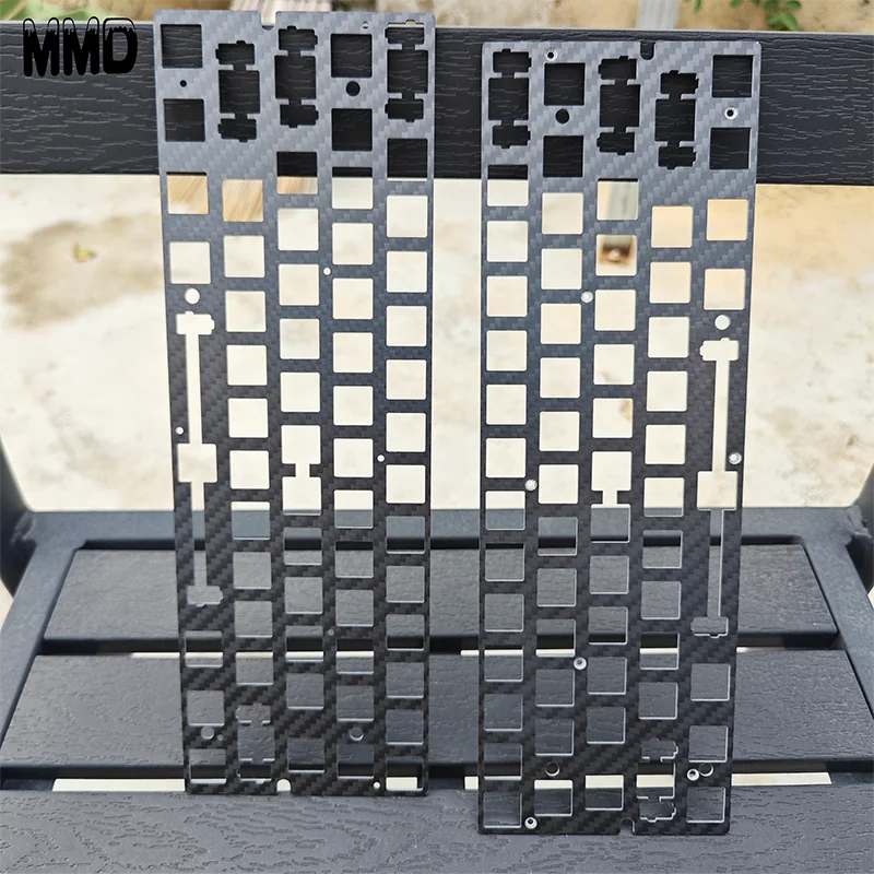 GH60 Positioning Plate Carbon Fiber for Wooting 60HE Mad60 Win60 Custom DIY Modification Keyboard Accessories PC Gamers Gifts