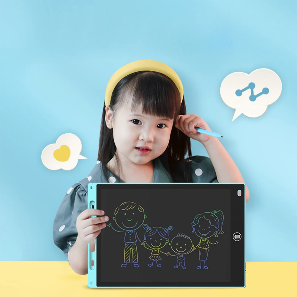 1pc 12 Inch LCD Writing Tablet Drawing Board Graffiti Sketchpad Mgaic Erasable Handwriting Pad Toys for Kids Boys Gifts