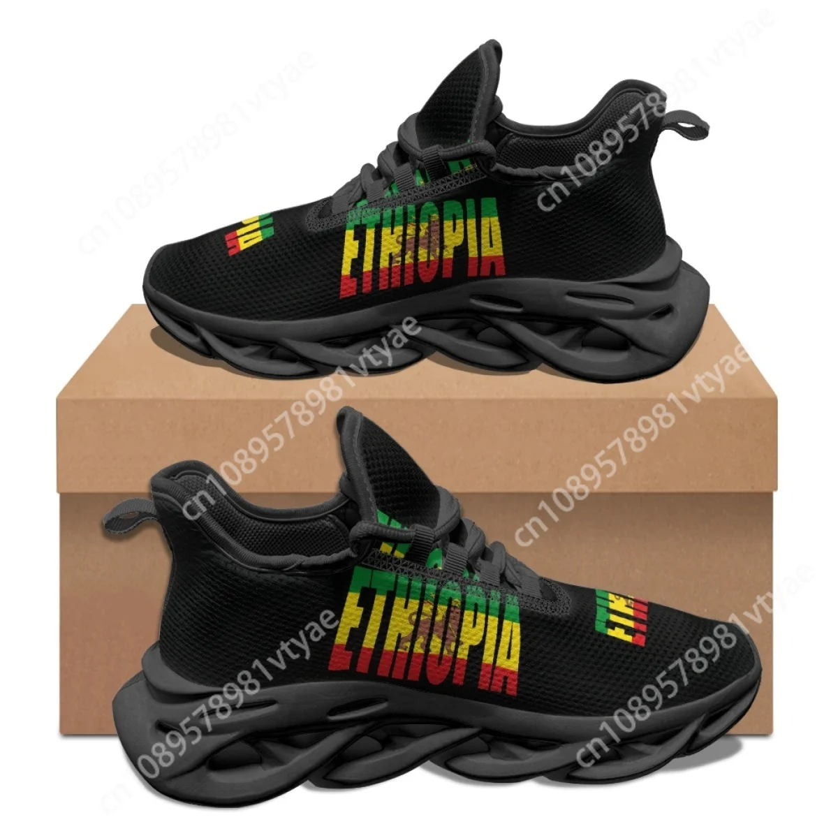 Rasta Flag Art Design Casual Sneakers for Women New Outdoor Running Shoes Comfort Non-Slip Wear-resistant Fitness Sports Shoes