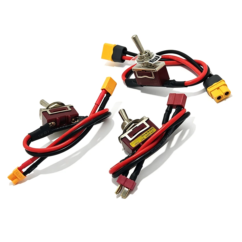 Large Current High Load Power Supply Switch with T Plug XT30 XT60 XT90 Connector for RC Aircraft Model ESC Battery Parts