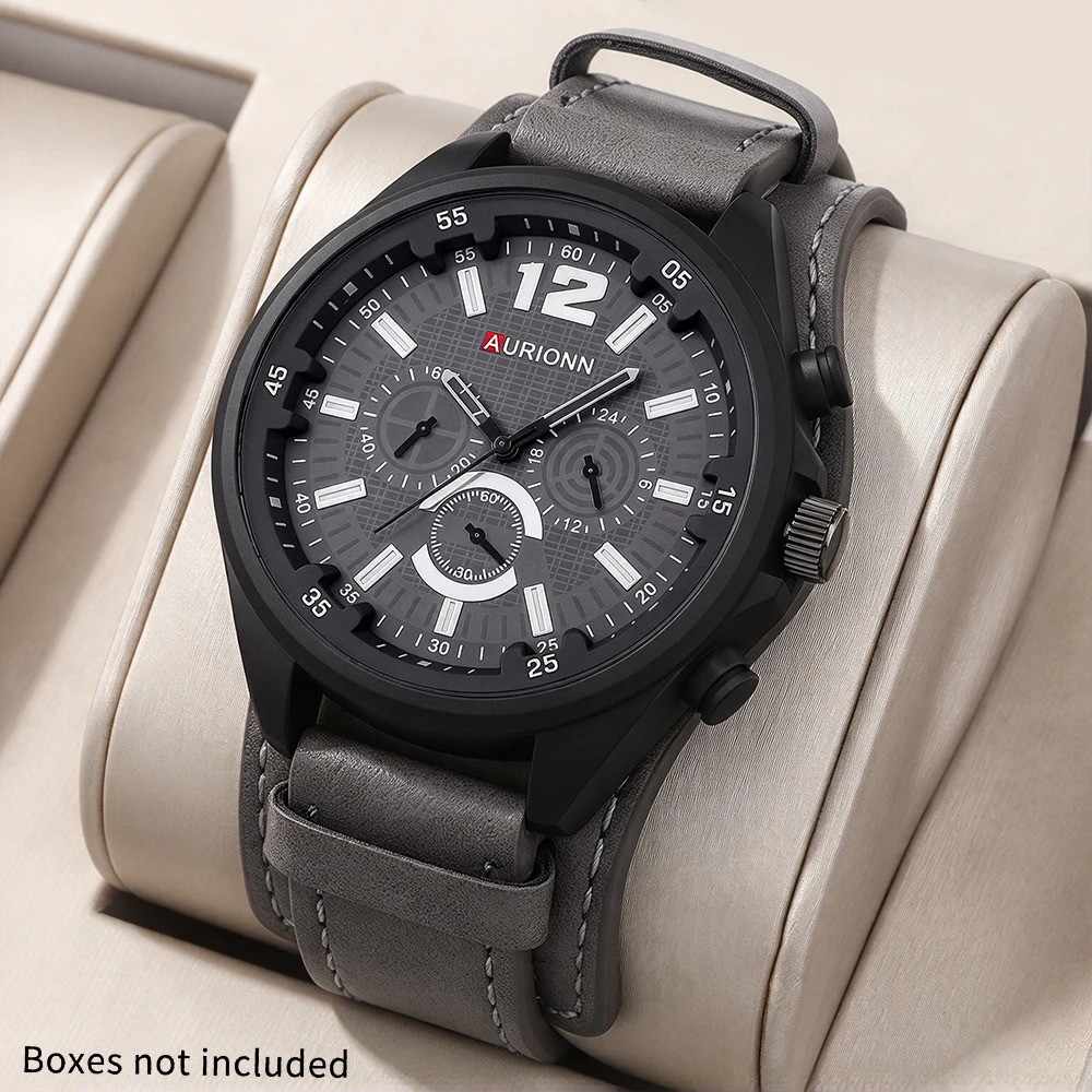 1Pcs Elegant Retro Men Wrist Watch, Perfect Present For Anniversary, Easter, Father’s Day, Eid Al-Fitr, Birthday