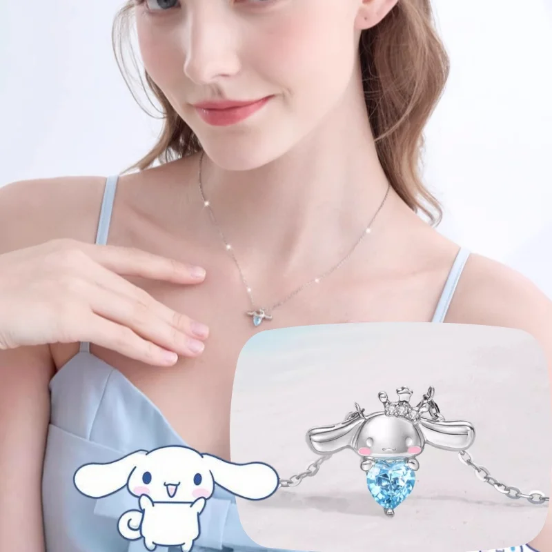 Collar con colgante de dibujos animados para mujeres y niñas, cadena con colgante de personajes de animales de Anime, joyería de lujo