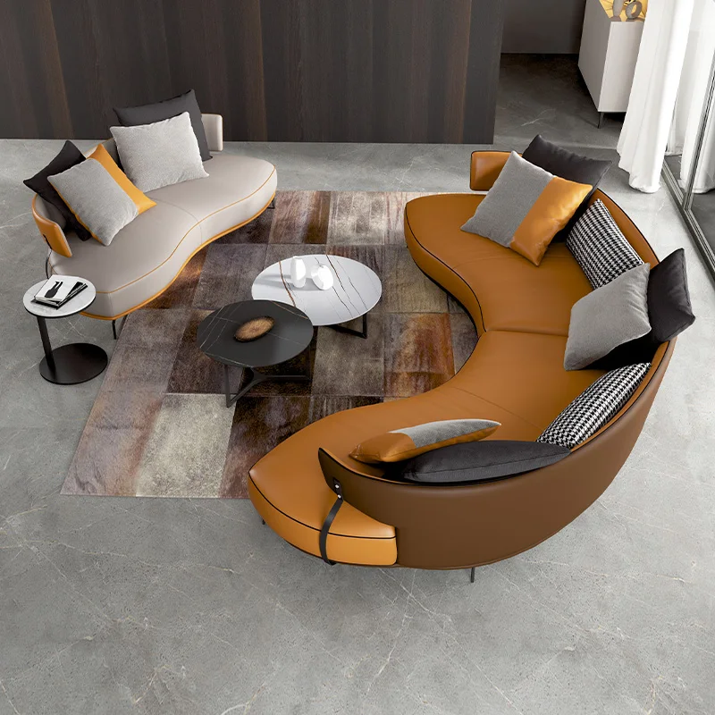 Sectional Set Living Room Sofas Set Nordic Recliner Modular Living Room Sofas Modern Curved Canape Salon Home Furniture