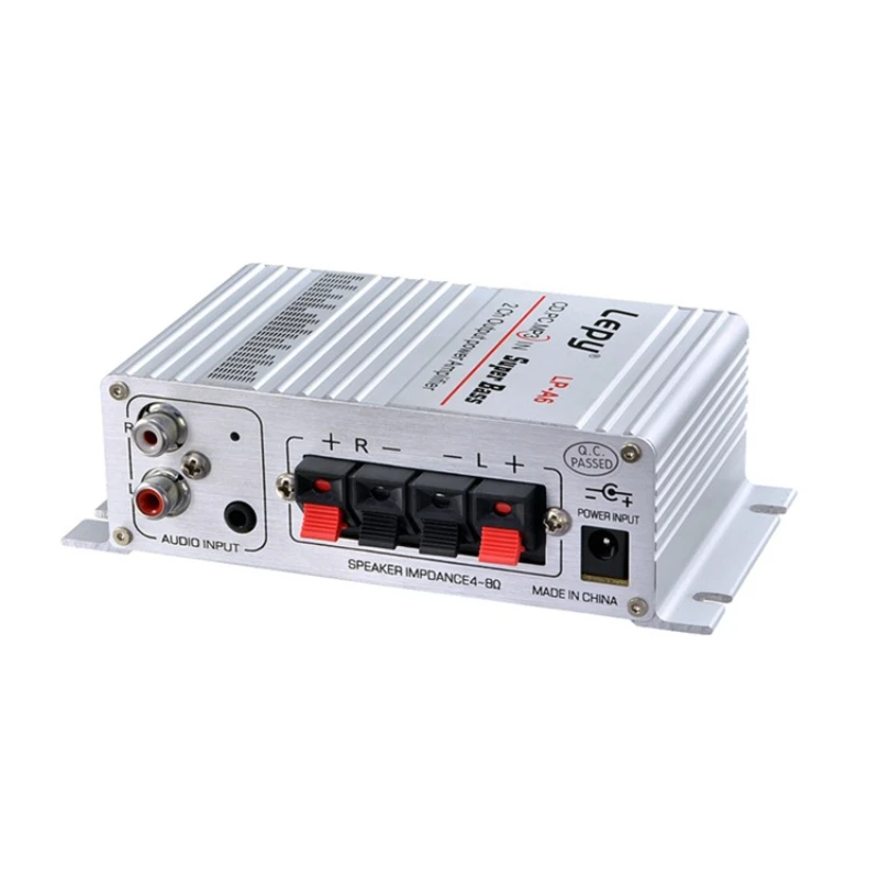 LP- A6 Lepy Mini Amplifier 2.0 Channel Hi-Fi Stereo Audio Car Home Output Power Amplifier for Mobile Phone