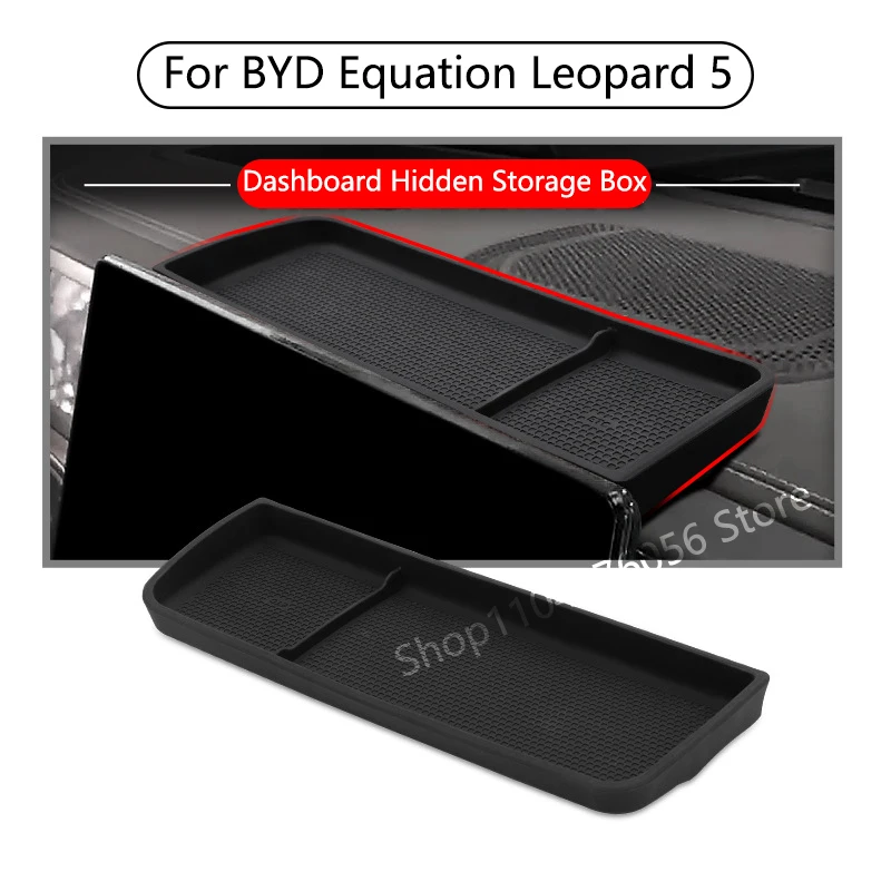 

For BYD Equation Leopard 5 2023 Car Dashboard Tray Center Console Hidden Storage Box Behind Screen Tray Accessories