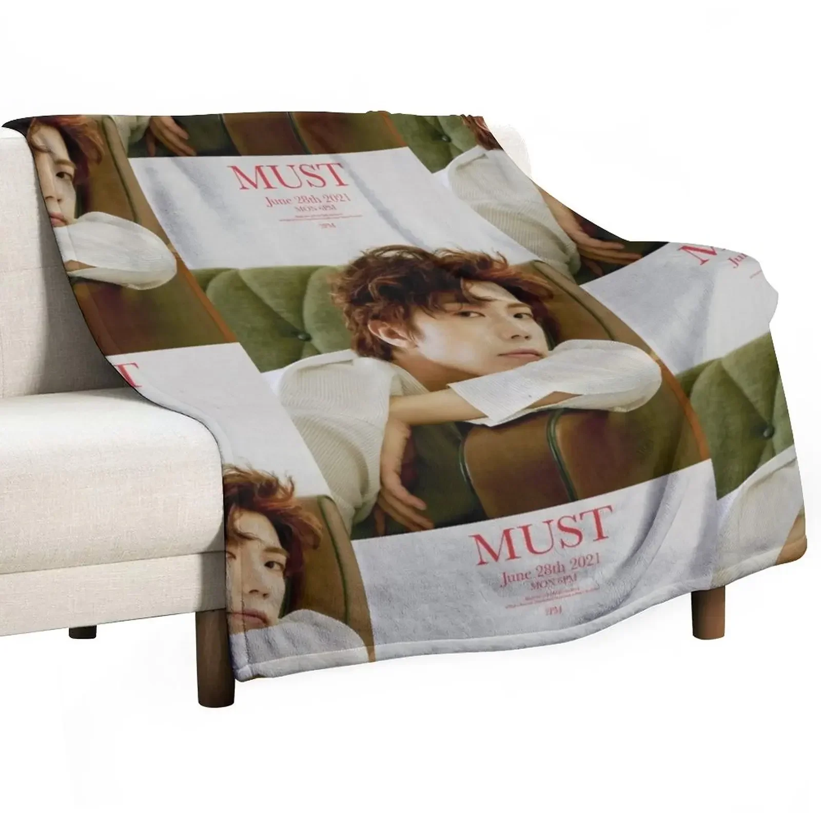 New WOOYOUNG 2PM - MUST Throw Blanket warm winter Decorative Sofas Blankets