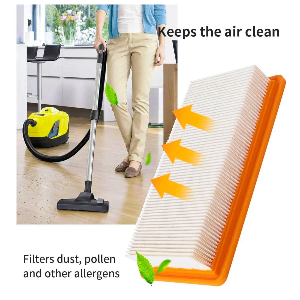 Washable HEPA Filter for Karcher DS5500 DS5600 DS5800 DS6000 DS6 Premium Robot Vacuum Cleaner Parts Accessories