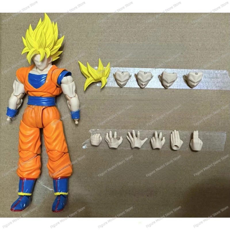 Black Hole Toys Dragon Ball SHF Super Saiyan SSJ4 Son Goku Son Gohan Vegeta Heads Accessories Anime Action Figures Models