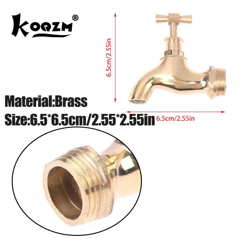 Brass Slow Boiling Faucet, Male Thread Bronze Antique Brass With Handle, Faucet Petcock Tap