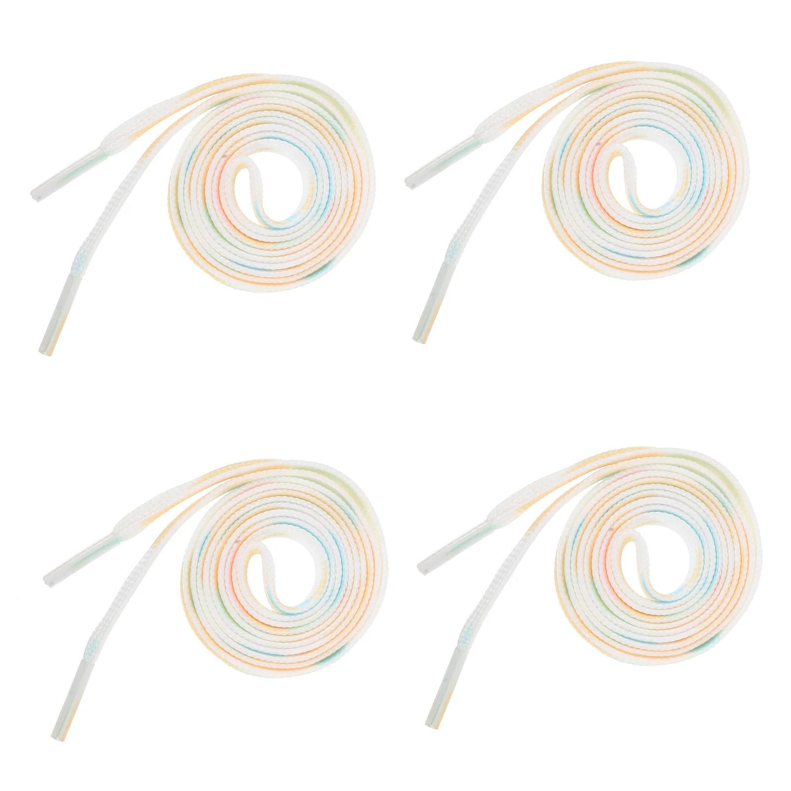 

2 Pairs Tie dye Shoelaces for Sneakers Canvas Shoes Strap Casual Flat Lace Polyester Durability Practical Style