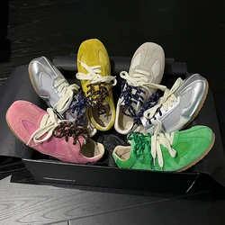 Zapatos de tenis para mujer, zapatillas planas que combinan con todo, informales, nuevo vestido transpirable, Retro, verano, ocio, informal, tenis, 2025