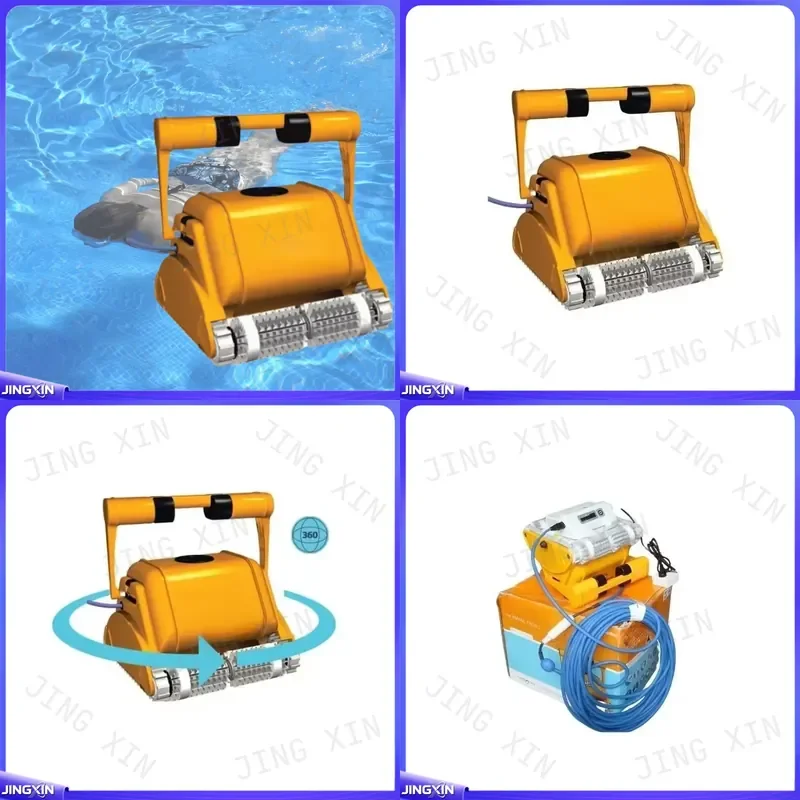 custom for PRO 2 Robotic Pool Cleaner Automatic Wall Climbing Vacuum for Inground Above Ground Pools Spa Cleaning Robot