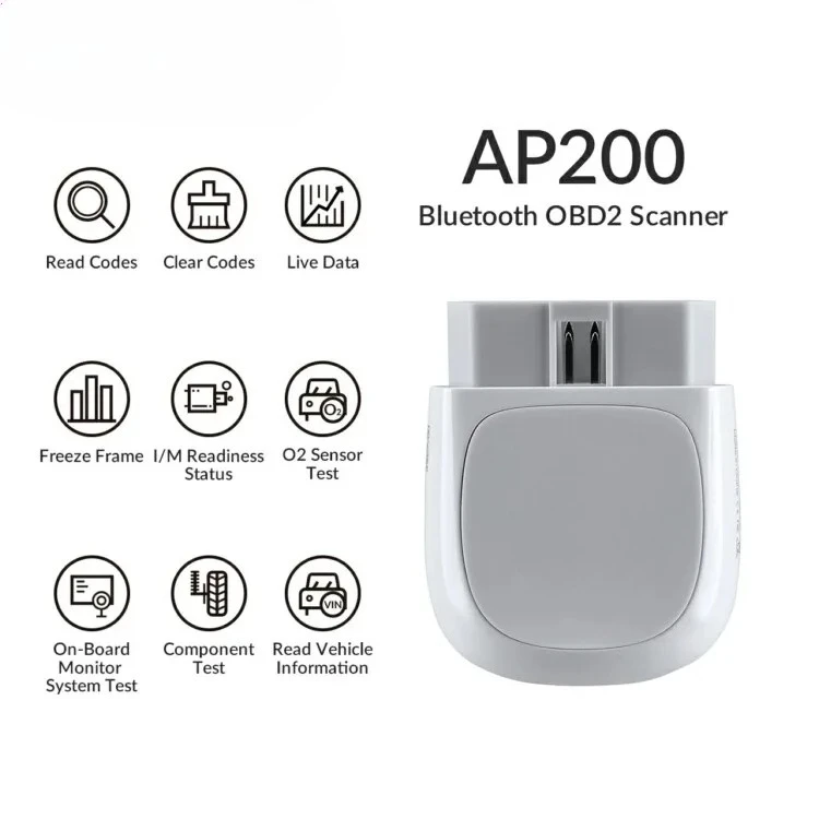 AP200 Wireless OBD2 Scanner Diagnostic Tool Car Check Engine Code Reader with Full Systems Diagnoses AutoVIN IMMO