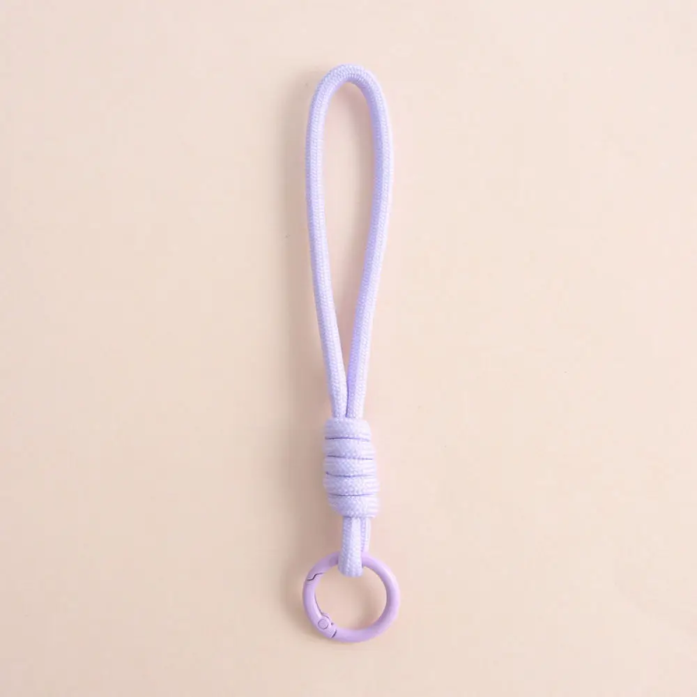 Cute Plush Keychain Handmade Woven Rope Bag Pendant Aesthetic Phone Lanyard Decorative Accessory For Trendy Backpack Decoration