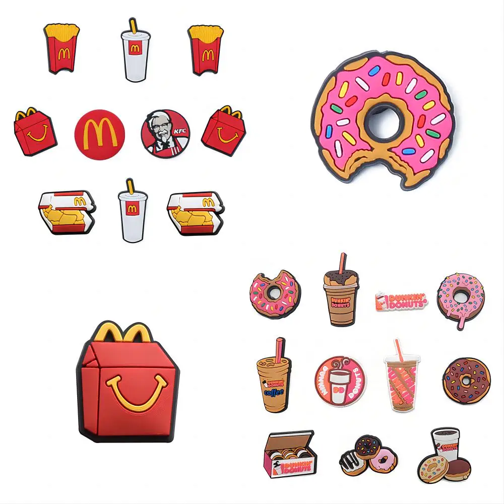 Doughnut series Shoe Decoration Designer for Shoe Charms Accessories for Classic Clog Kids Gifts