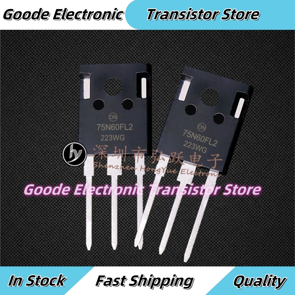 10PCS 75N60FL2 NGTB75N60L2WG  TO-247 600V 75A Fast Shipping Best Quality